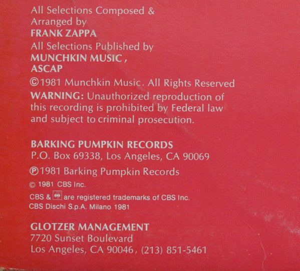 Frank Zappa - You Are What You Is