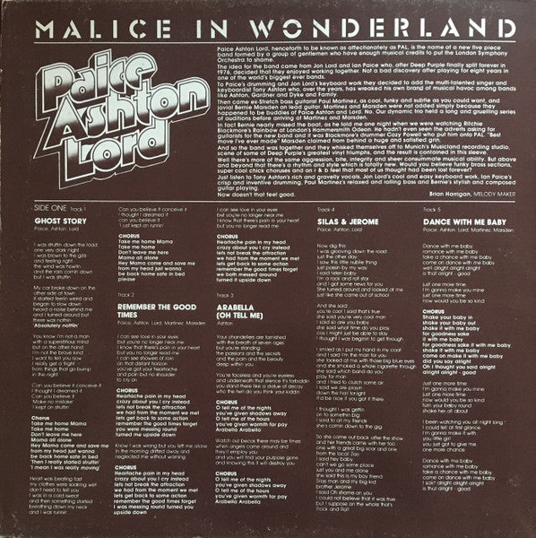 Paice Ashton & Lord - Malice In Wonderland