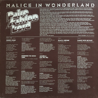Paice Ashton & Lord - Malice In Wonderland