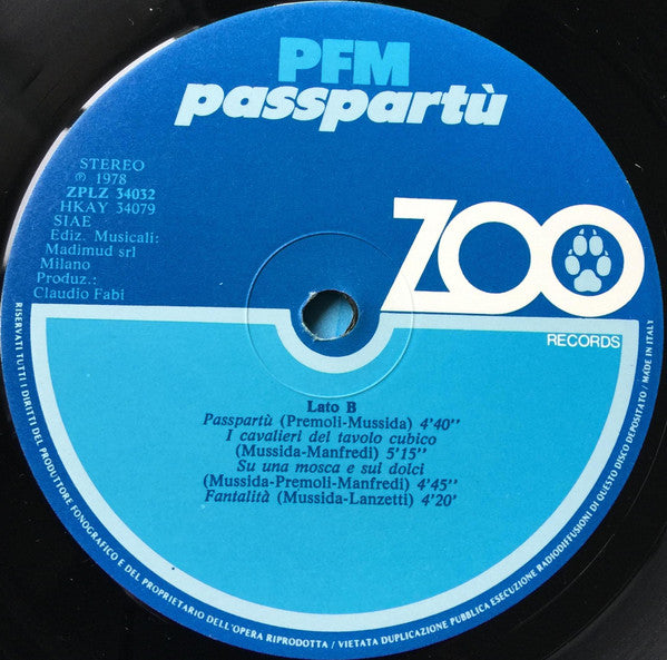 Premiata Forneria Marconi - Passpartù
