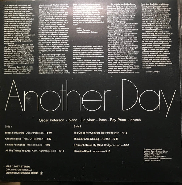 The Oscar Peterson Trio - Another Day