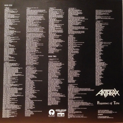 Anthrax - Persistence Of Time