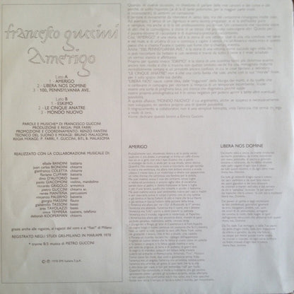 Francesco Guccini - Amerigo