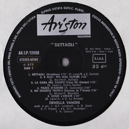 Ornella Vanoni - Dettagli