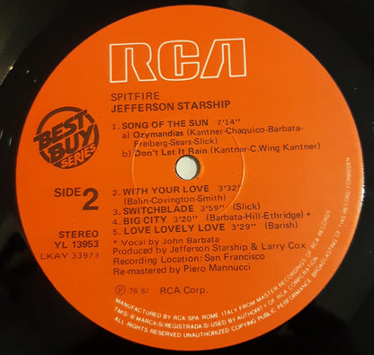 Jefferson Starship - Spitfire