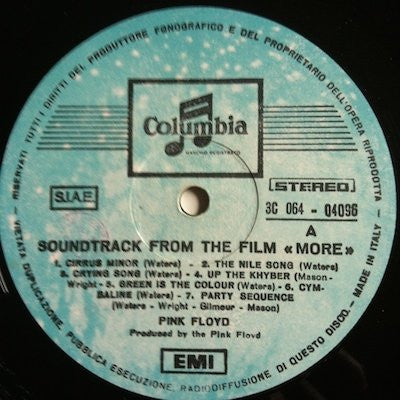 Pink Floyd - Soundtrack From The Film "More"