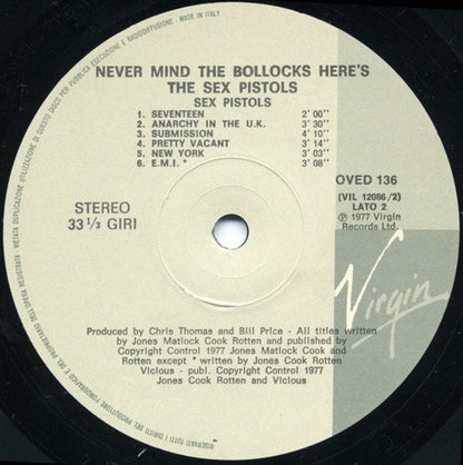 Sex Pistols - Never Mind The Bollocks Here's The Sex Pistols
