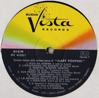 Various - Walt Disney's Mary Poppins In Italiano