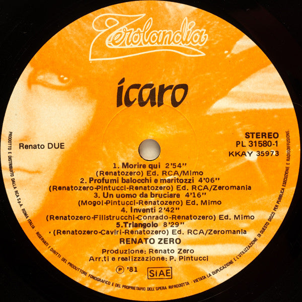 Renato Zero - Icaro