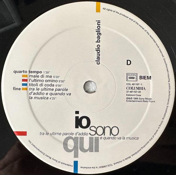 Claudio Baglioni - Io Sono Qui
