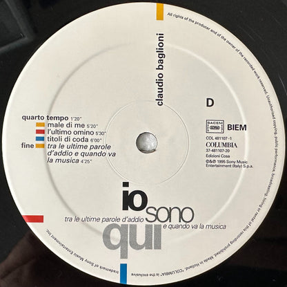 Claudio Baglioni - Io Sono Qui