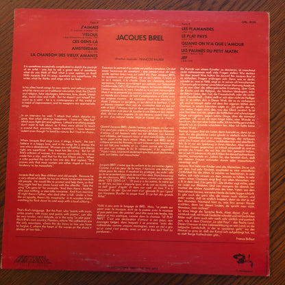Jacques Brel - La Chanson Francaise