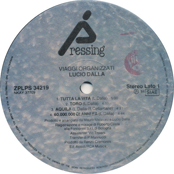 Lucio Dalla - Viaggi Organizzati