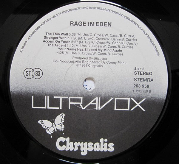 Ultravox - Rage In Eden