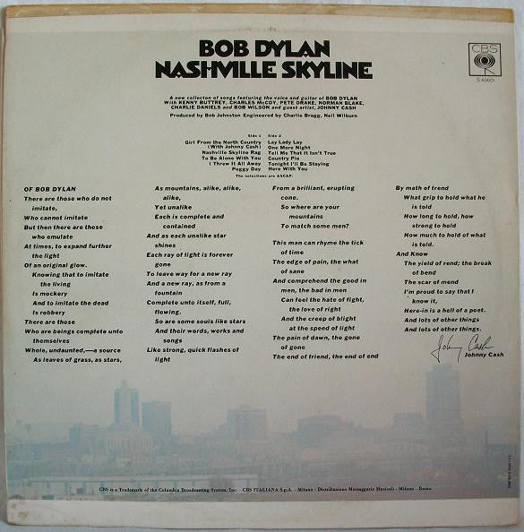 Bob Dylan - Nashville Skyline