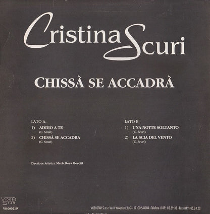 Cristina Scuri - Chissà Se Accadrà