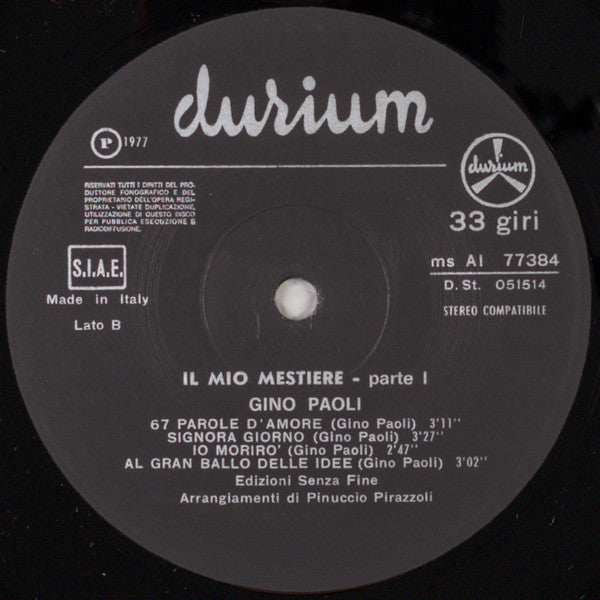 Gino Paoli - Il Mio Mestiere