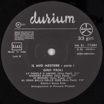 Gino Paoli - Il Mio Mestiere