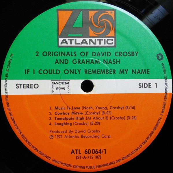 David Crosby - 2 Originals Of David Crosby & Graham Nash