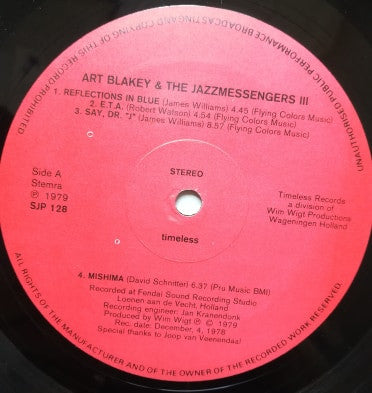 Art Blakey & The Jazz Messengers - Reflections In Blue