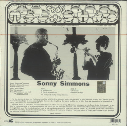 Sonny Simmons - Music From The Spheres (nuovo)