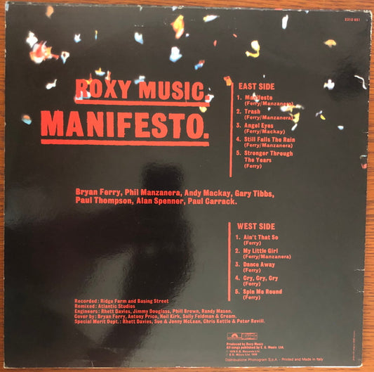 Roxy Music - Manifesto