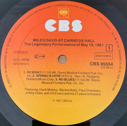 Miles Davis - Miles Davis At Carnegie Hall