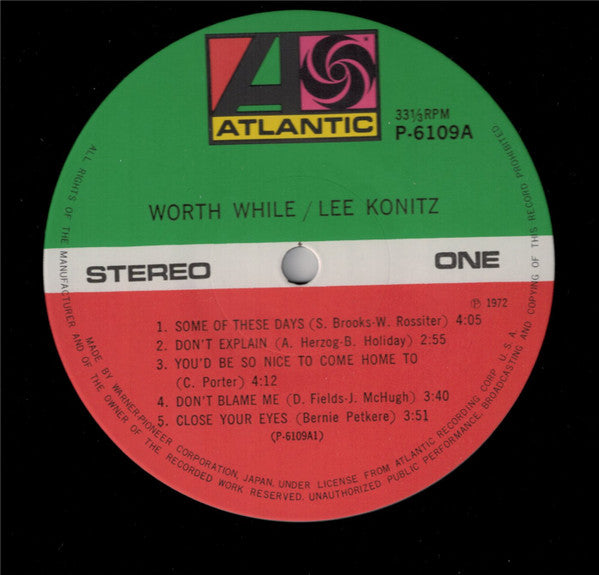 Lee Konitz - Worth While Konitz