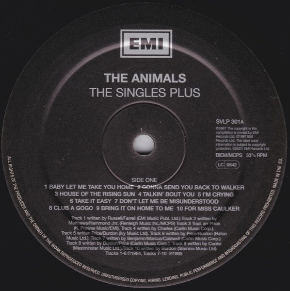 The Animals - The Singles Plus