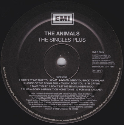 The Animals - The Singles Plus