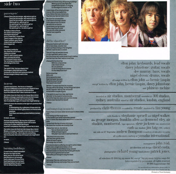 Elton John - Breaking Hearts