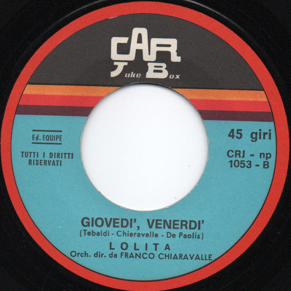 Lolita - L'Onda Verde / Giovedì, Venerdì (7")