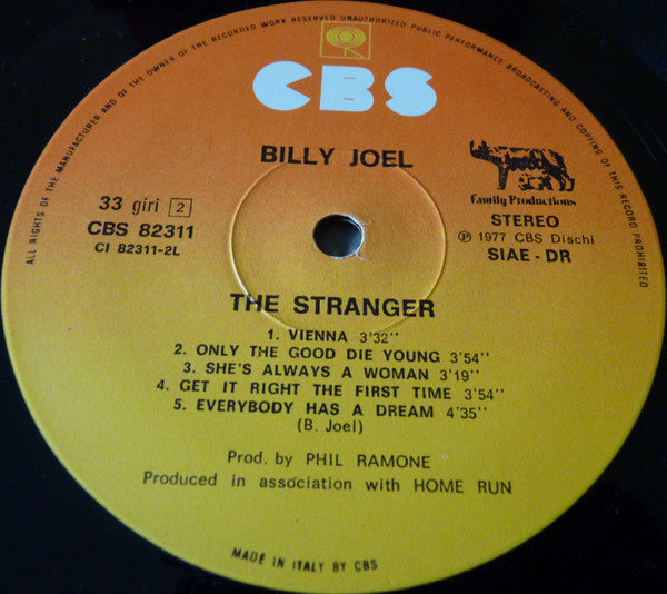 Billy Joel - The Stranger