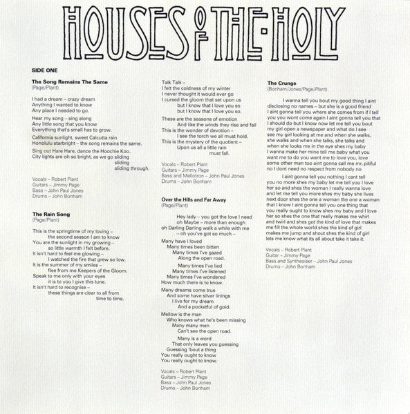 Led Zeppelin - Houses Of The Holy (nuovo)