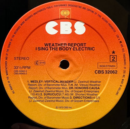 Weather Report - I Sing The Body Electric
