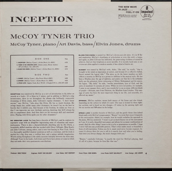 McCoy Tyner Trio - Inception
