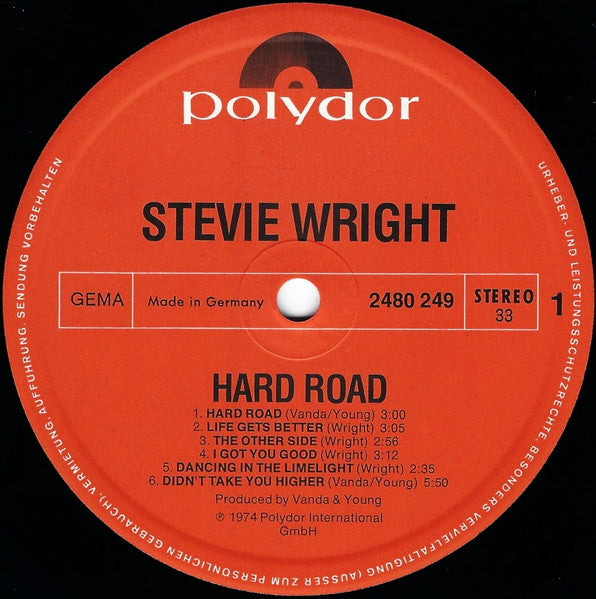 Stevie Wright - Hard Road