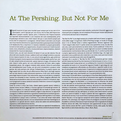 Ahmad Jamal Trio - Ahmad Jamal At The Pershing / But Not For Me - (sigillato)