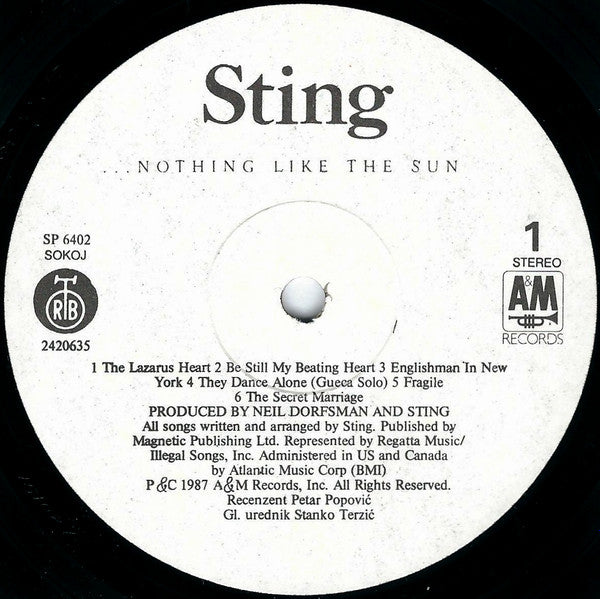 Sting - ...Nothing Like The Sun