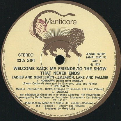 Emerson, Lake & Palmer - Welcome Back My Friends To The Show That Never Ends - Ladies And Gentlemen