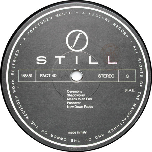 Joy Division - Still