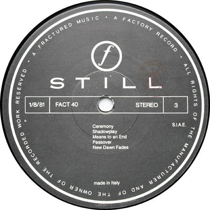 Joy Division - Still