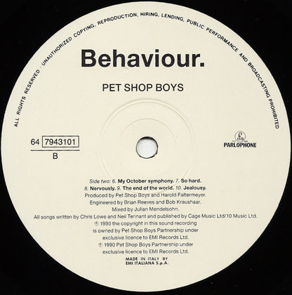 Pet Shop Boys - Behaviour