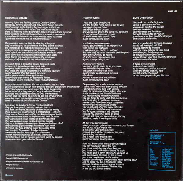 Dire Straits - Love Over Gold