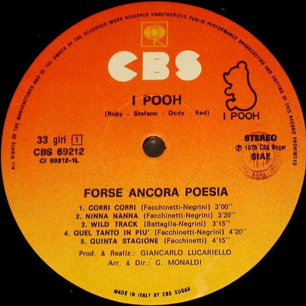 Pooh - Forse Ancora Poesia