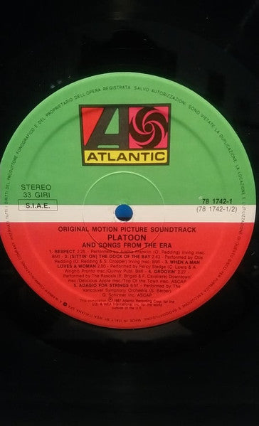 Various - Platoon (Original Motion Picture Soundtrack And Songs From The Era)