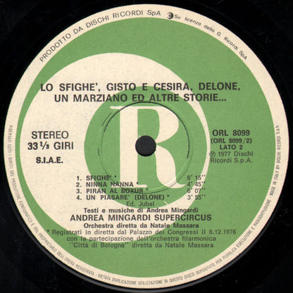 Andrea Mingardi Supercircus - Lo Sfighè, Gisto E Cesira, Delone, Un Marziano Ed Altre Storie...