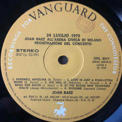Joan Baez - 24 Luglio 1970 (Joan Baez All'Arena Civica Di Milano)