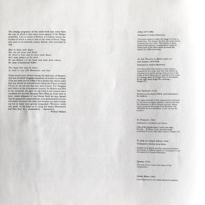 Arvo Pärt - Arbos