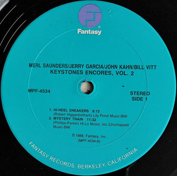 Merl Saunders, Jerry Garcia, John Kahn, Bill Vitt - Keystone Encores Volume II